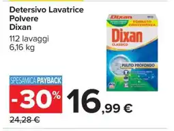 Carrefour Detersivo Lavatrice Polvere Dixan offerta
