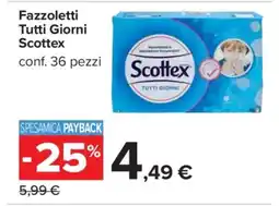Carrefour Fazzoletti Tutti Giorni Scottex offerta