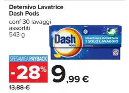 Carrefour Detersivo lavatrice DASH Pods offerta