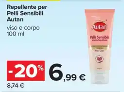 Carrefour Repellente per Pelli Sensibili Autan offerta