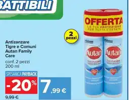 Carrefour Antizanzare Tigre e Comuni Autan Family Care offerta