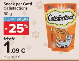 Carrefour Snack per gatti Catisfactions offerta