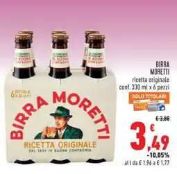 Conad BIRRA MORETTI offerta