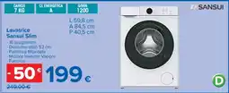 Carrefour Lavatrice Sansui Slim offerta
