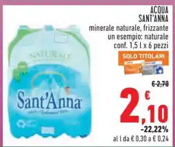 Conad ACQUA SANT'ANNA offerta