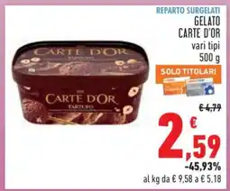 Conad Gelato Carte D'Or offerta