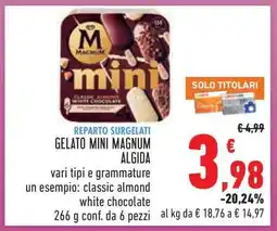 Conad GELATO MINI MAGNUM ALGIDA offerta