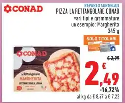 Conad PIZZA LA RETTANGOLARE CONAD offerta