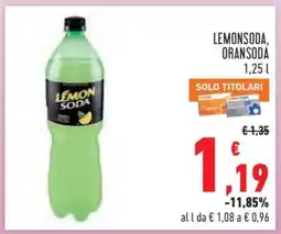 Conad LEMONSODA, ORANSODA offerta
