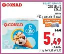 Conad CONO GELATO CONAD panna offerta