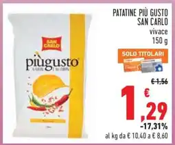 Conad Patatine Più Gusto San Carlo offerta