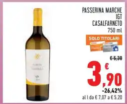 Conad PASSERINA MARCHE IGT CASALFARNETO 750 ml offerta