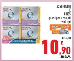 Conad Assorbenti È Lines offerta