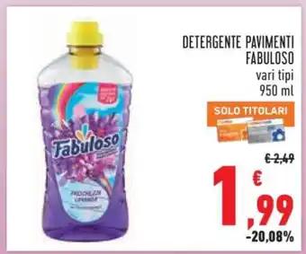 Conad Detergente Pavimenti Fabuloso offerta