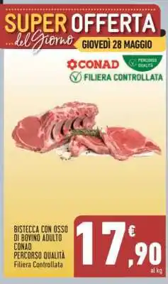 Conad Bistecca con osso di bovino adulto offerta