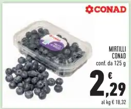 Conad Mirtilli Conad offerta