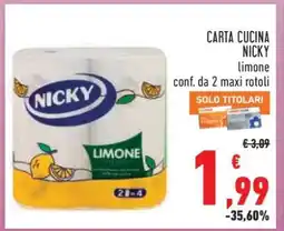 Conad CARTA CUCINA NICKY offerta