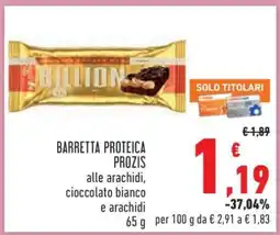 Conad BARRETTA PROTEICA PROZIS offerta