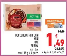 Conad BOCCONCINI PER CANI MINI ONE PURINA offerta