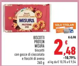 Conad BISCOTTI PROTEIN MISURA offerta