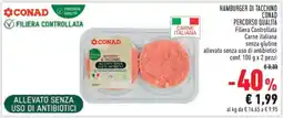 Conad HAMBURGER DI TACCHINO CONAD offerta