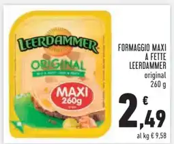 Conad FORMAGGIO MAXI A FETTE LEERDAMMER offerta
