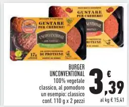 Conad Burger Unconventional offerta