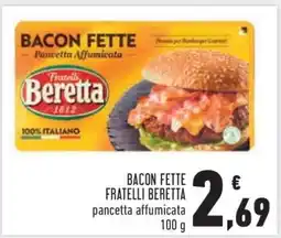 Conad BACON FETTE FRATELLI BERETTA offerta