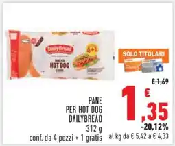 Conad Pane per Hot Dog DailyBread offerta