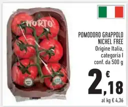 Conad POMODORO GRAPPOLO NICHEL FREE offerta