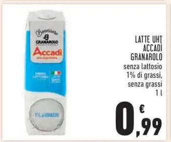 Conad LATTE UHT ACCADI GRANAROLO offerta