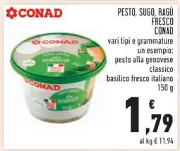 Conad PESTO, SUGO, RAGÙ FRESCO CONAD offerta