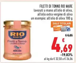 Conad FILETTI DI TONNO RIO MARE offerta