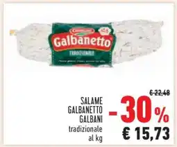 Conad Salame Galbanetto Galbani offerta