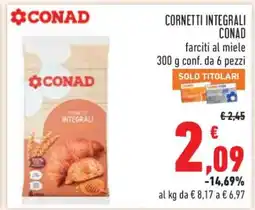 Conad CORNETTI INTEGRALI CONAD offerta