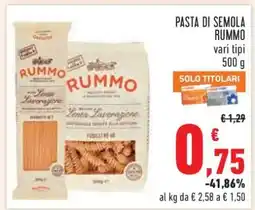 Conad PASTA DI SEMOLA RUMMO offerta