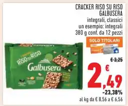 Conad Cracker Riso Su Riso Galbusera offerta