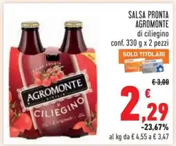 Conad SALSA PRONTA AGROMONTE di ciliegino offerta