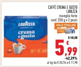 Conad CAFFÈ CREMA E GUSTO LAVAZZA offerta