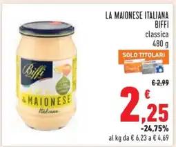 Conad LA MAIONESE ITALIANA BIFFI offerta