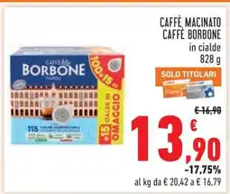 Conad Caffè Macinato Caffè Borbone offerta