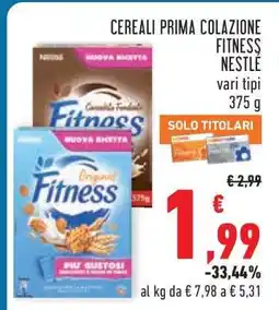 Conad Cereali Prima Colazione Fitness Nestlé offerta