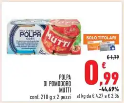 Conad POLPA DI POMODORO MUTTI offerta