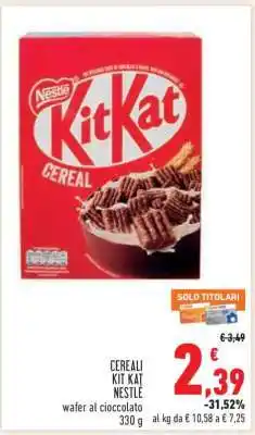 Conad CEREALI KIT KAT NESTLÉ offerta