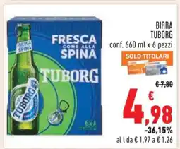 Conad Birra Tuborg offerta
