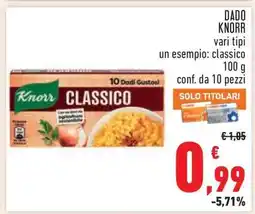 Conad DADO KNORR offerta