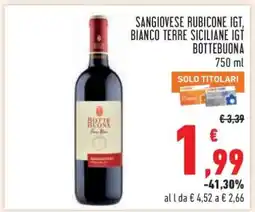 Conad Sangiovese Rubicone IGT, Bianco Terre Siciliane IGT Bottebuona offerta