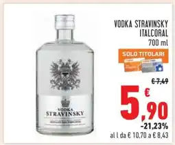 Conad VODKA STRAVINSKY ITALCORAL offerta