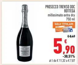 Conad PROSECCO TREVISO DOC BOTTEGA offerta