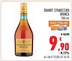 Conad Brandy Stravecchio Branca offerta